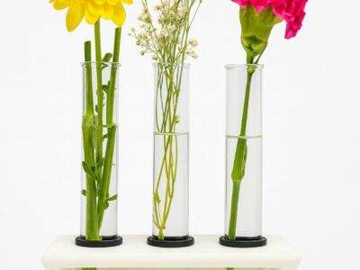 Modern Rectangle 3 Test Tube Planter – Minimal Table Décor