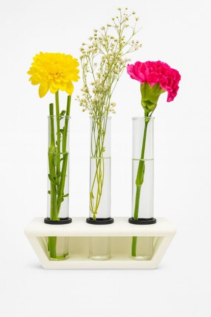 Modern Rectangle 3 Test Tube Planter – Minimal Table Décor